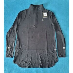 Veil Spark Pullover Women’s Black Half Zip Modern Athletic Stretch Tunic Size XL